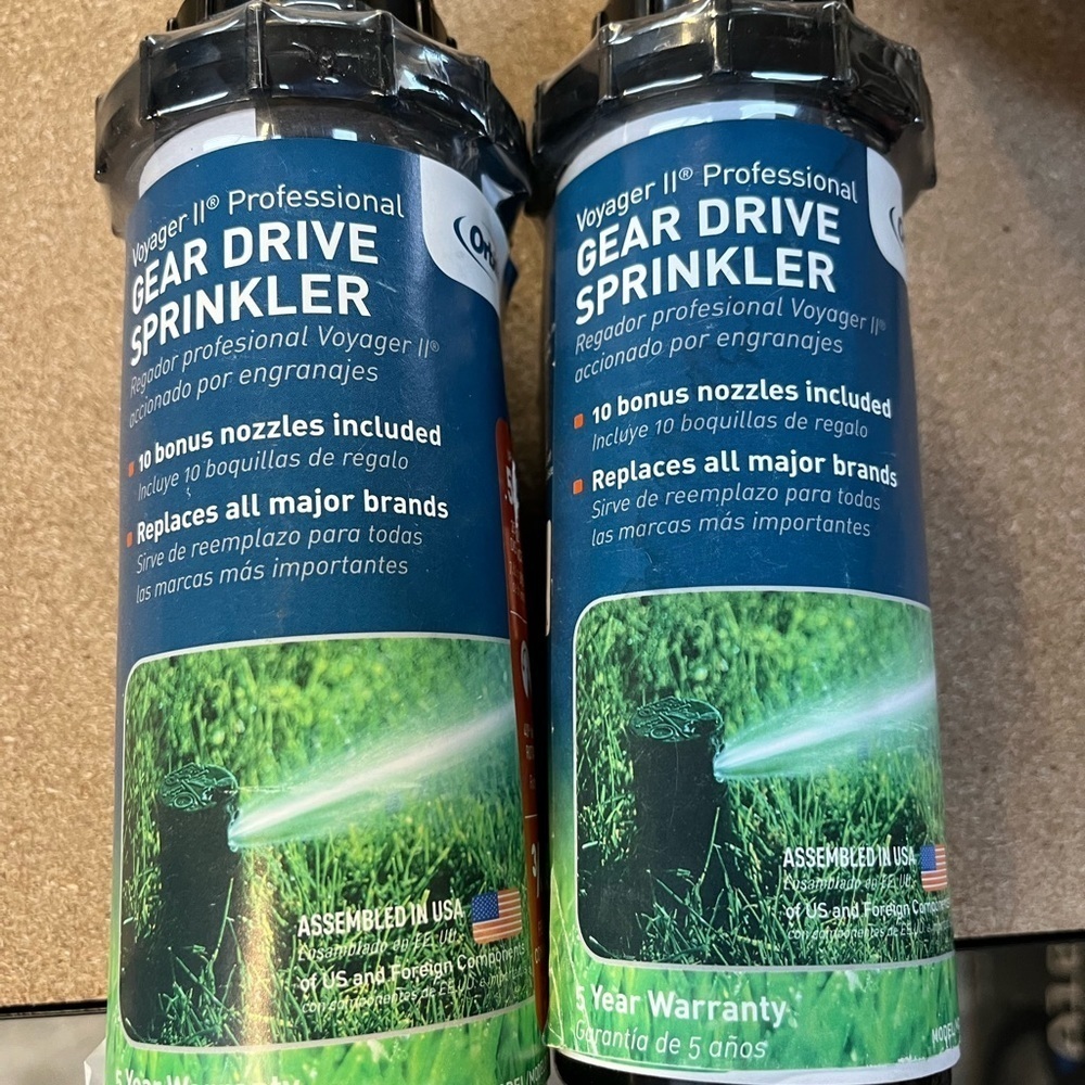 Orbit Voyager Gear Drive Sprinkler Dual Pack Up to 52’ 3/4”